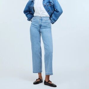 Madewell Emmett High Rise Wide Leg Crop Jeans Women’s Size 28
